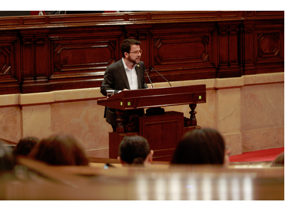 El vicepresident Aragonès, al Parlament de Catalunya
