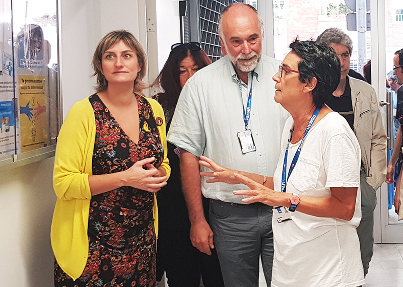 La consellera de Salut visita les noves instal·lacions del Centre de Salut Mental d'Adults Santa Coloma de Gramenet