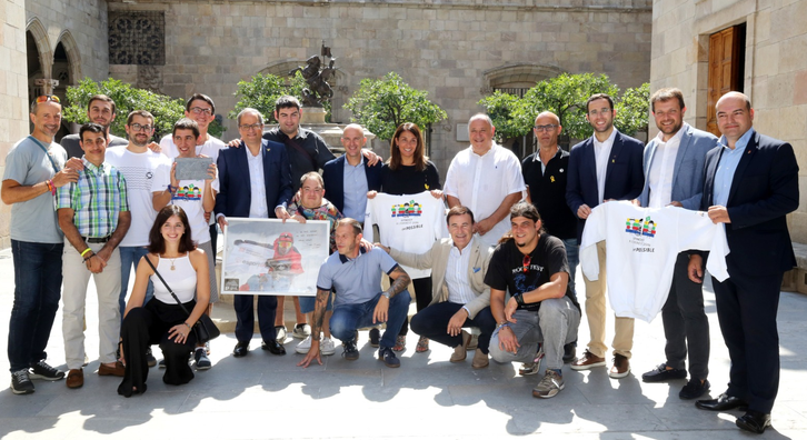 The head of the Catalan government received climber Sergi Mingote, who has achieved his goal of summiting six eight-thousanders in 367 days without bottled oxygen.