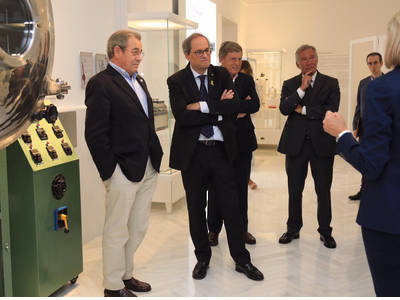 El president de la Generalitat, Quim Torra, ha visitat aquest matí el recent inaugurat Museu Grifols
