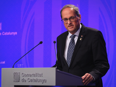 The president of the Government of Catalonia, Quim Torra, announced today that the Catalan government has adopted a resolution to 