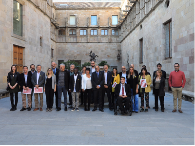 This afternoon, the head of the executive received the signatories of the Llotja de Mar Declaration - political parties from Catalonia, the Basque Country, Galicia, the Valencian Community and the Balearic Islands - at the Palau de la Generalitat.