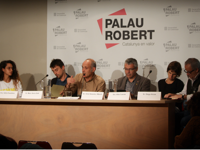 Fotografia de la segona sessió del cicle debats de l'ODCiP Fotografia de la segona sessió del cicle debats de l'ODCiP