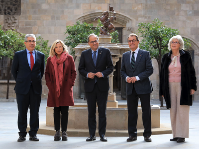 The president of the Government of Catalonia, Quim Torra, and former president Artur Mas today called on the state government to 