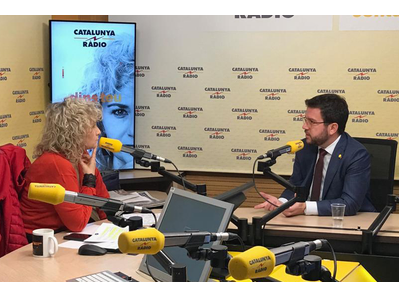 Fotografia de l'entrevista del vicepresident a Catalunya Ràdio Fotografia de l'entrevista del vicepresident a Catalunya Ràdio