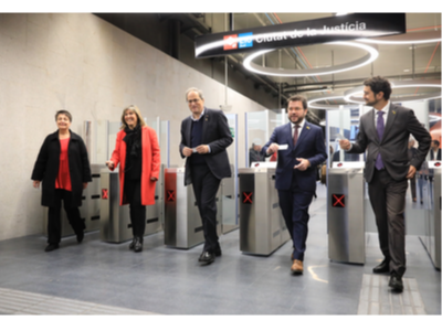 Inauguració metro Ciutat de la Justícia