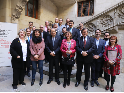 The president of the Government of Catalonia, together with Ministers Teresa Jordà and Alba Vergés, presided over the closing ceremony of the 3rd Congress of Catalan Cuisine.
