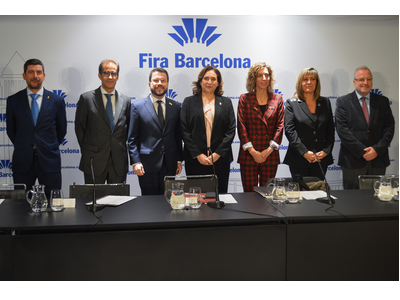 Fotografia de l'acte de presentació del balanç del 2019 de Fira de Barcelona