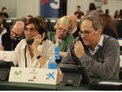 El president, a La Marató. Foto: Ruben Moreno El president, a La Marató. Foto: Ruben Moreno