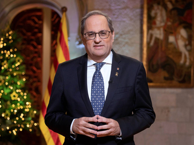 In a New Year's message delivered this evening, the president of the Government of Catalonia, Quim Torra, stressed that 2020 must be the year that democracy is regained.