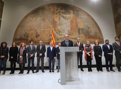 Declaració institucional del president de la Generalitat