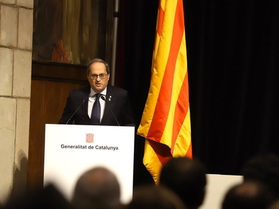 El cap de l'Executiu ha denunciat que avui, milers de catalans, senten de nou que el seu dret de vot no és respectat (Foto: Rubén Moreno)
