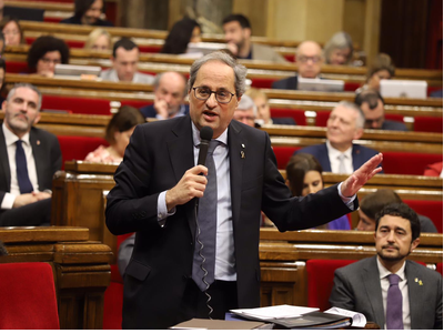 At today's parliamentary control session, President Torra said he would pass on a request, backed by the majority of Catalan deputies, for negotiations to include a mediator.
