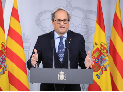 The negotiating table between the Spanish and Catalan governments met for the first time today at Madrid's Moncloa Palace.