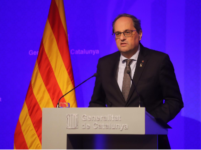 El president de la Generalitat compareix al Palau