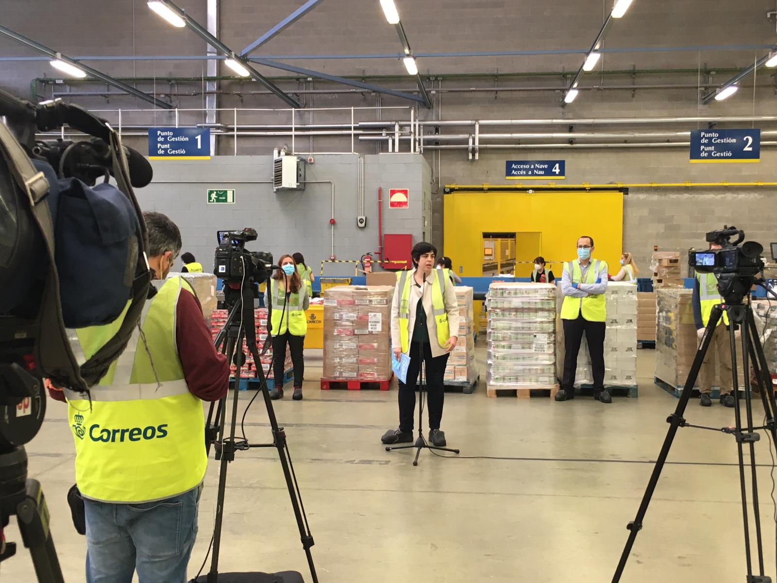 La secretària general del Departament, Laura Pelay, durant la presentació de la campanya 