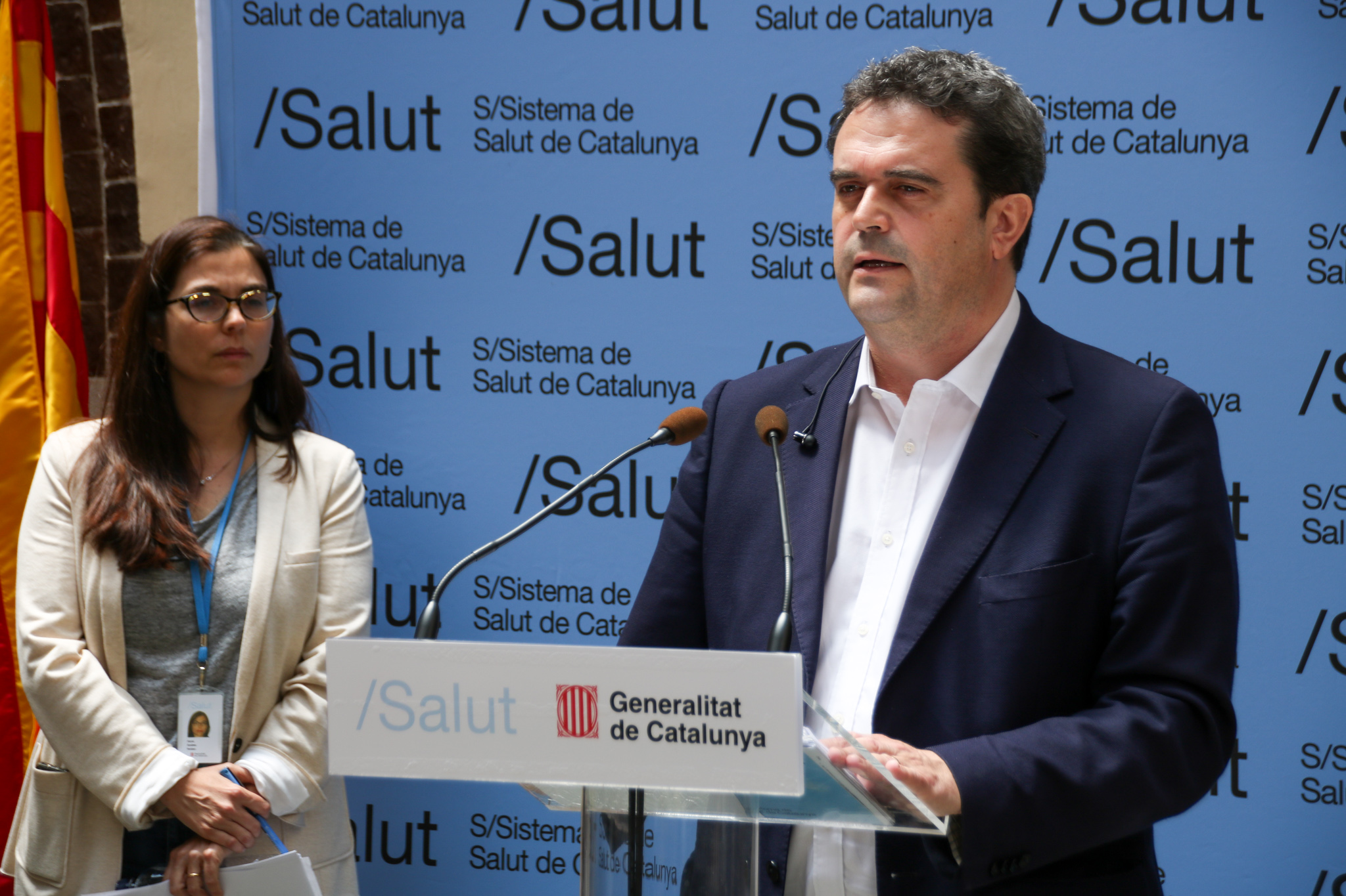 El director del CatSalut durant la roda de premsa El director del CatSalut durant la roda de premsa