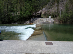 Estació d'aforament d'Olvan (Berga).