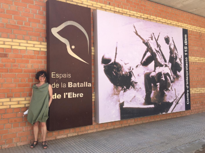 La historiadora Teresa Ferré, davant del COMEBE