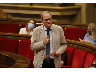 In a parliamentary control session today, President Torra defended the government's handling of an outbreak in Lleida and said farmers and seasonal workers should not be blamed for the flare-up.