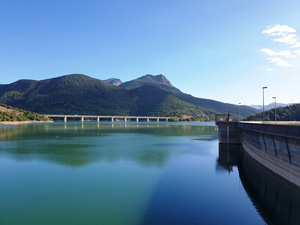 Embassament de la Baells (Berguedà), al 87,6%, 15 punts més que fa un any.     