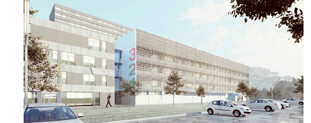 Imatge virtual del nou edifici de l'hospital de Can Ruti.