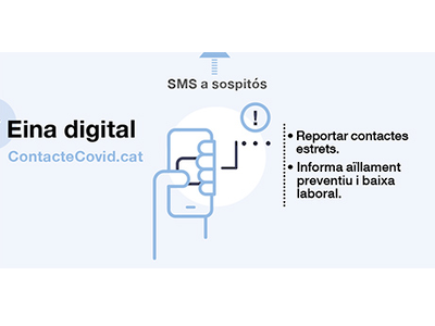 Salut activa l'eina digital 'ContacteCovid.cat' per la identificació i seguiment de contactes de COVID-19