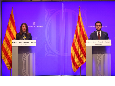 INSTITUTIONAL STATEMENT OF THE VICEPRESIDENT AND THE SPOKESPERSON OF THE CATALAN GOVERNMENT