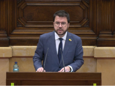 El vicepresident Aragonès a la diputació permanent del Parlament