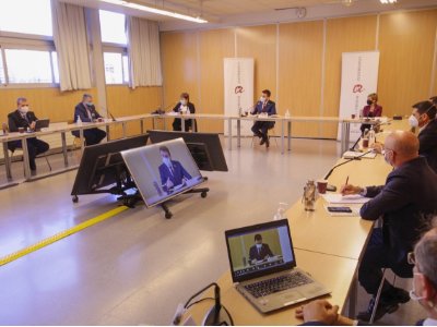 Reunió del vicepresident amb representants de la Plataforma Hidrogen Verd Catalunya Sud a la URV