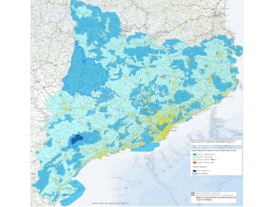 Mapa de la protecció envers la contaminació lumínica actualitzat amb la RESOLUCIÓ TES/651/2021, de 5 de març