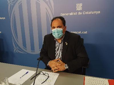 El director general de Relacions Laborals del Treball, Afers Socials i Famílies, Enric Vinaixa, en roda de premsa