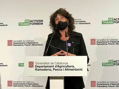 La consellera Teresa Jordà en un moment de la presentació