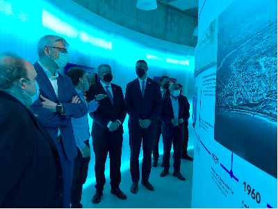 Un moment de la visita a les instal.lacions d'Ematsa