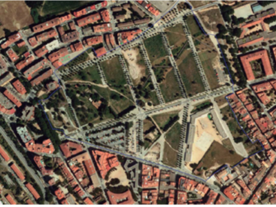 Buit urbà al sector de l'avinguda Costa Brava de Figueres.