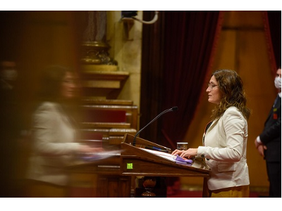 La consellera Vilagrà al Parlament