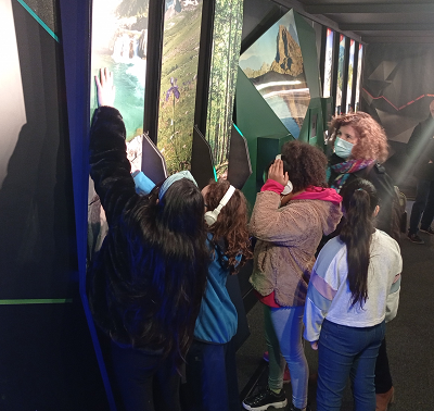 Moment de la visita avui de la secretària d'Acció Climàtica, Anna Barnadas, al Piribus