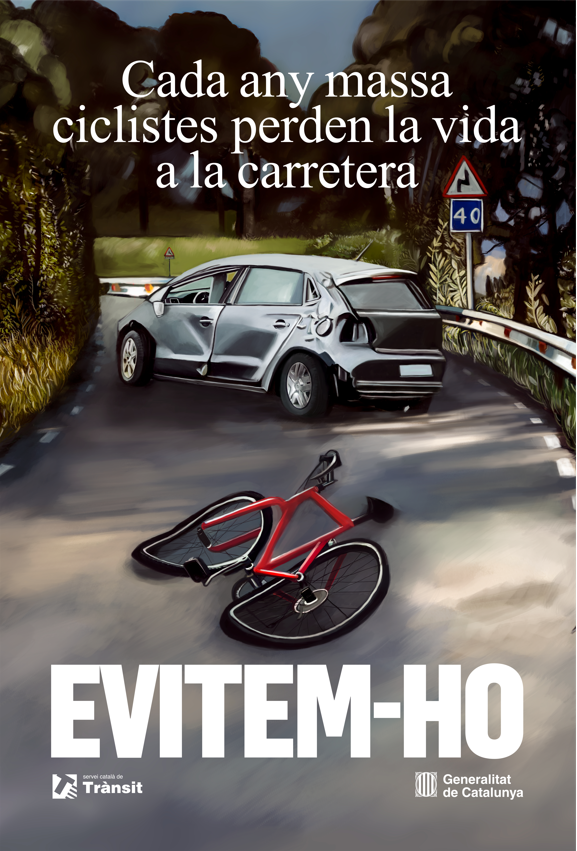 "Evitem-ho", nova campanya de conscienciació viària sobre la fragilitat dels ciclistes 