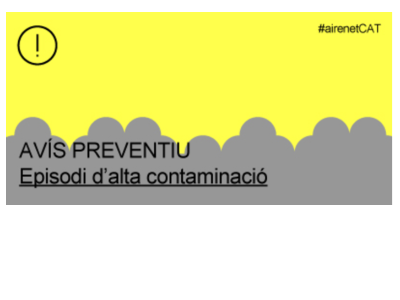 Activat un avís preventiu de contaminació atmosfèrica per partícules a Barcelona i a 39 municipis de la seva conurbació