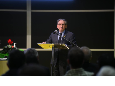 El conseller Jaume Giró visita la 59a Fira de l'Oli de Qualitat Verge Extra i les Garrigues, a les Borges Blanques