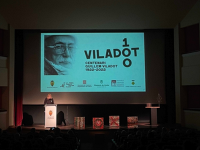 La consellera Garriga a la inauguració de l'any Viladot