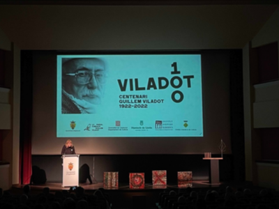La consellera Garriga a la inauguració de l'any Viladot