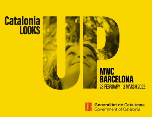 Imatge de la campanya Catalonia Looks Up al MWC22