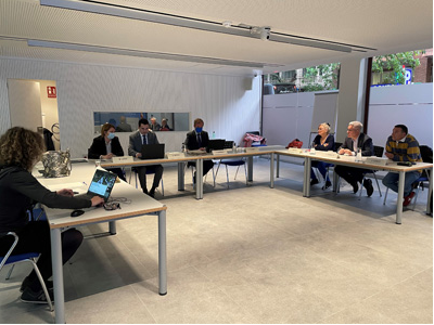 Imatge de la sessió del consell d'administració que s'ha celebrat avui.