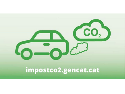 Fotografia de la imatge gràfica de l'impost del CO2