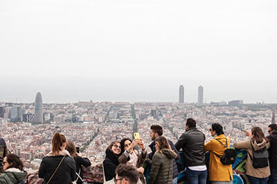 Vistes de Barcelona des del MNAC
