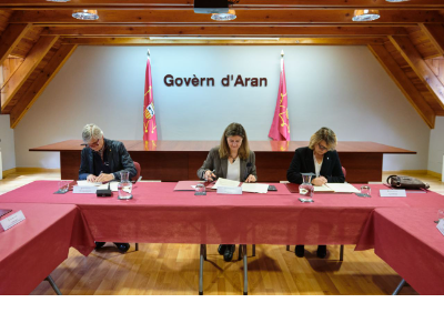  signatura del nou conveni de col·laboració entre Salut i el Conselh Generau d'Aran 