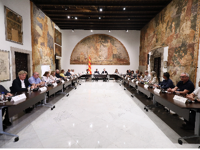La reunió ha tingut lloc al Saló Torres Garcia del Palau. Autor: Jordi Bedmar