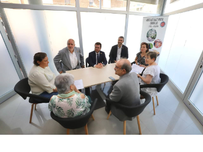 El president Aragonès reunit amb la junta directiva de l'Associació Salut Mental Ondara Sió de Cervera.