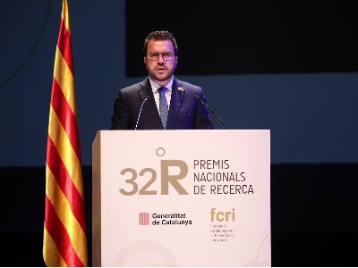 El president Aragonès als Premis Nacionals de Recerca 2021 (foto:Jordi Bedmar)